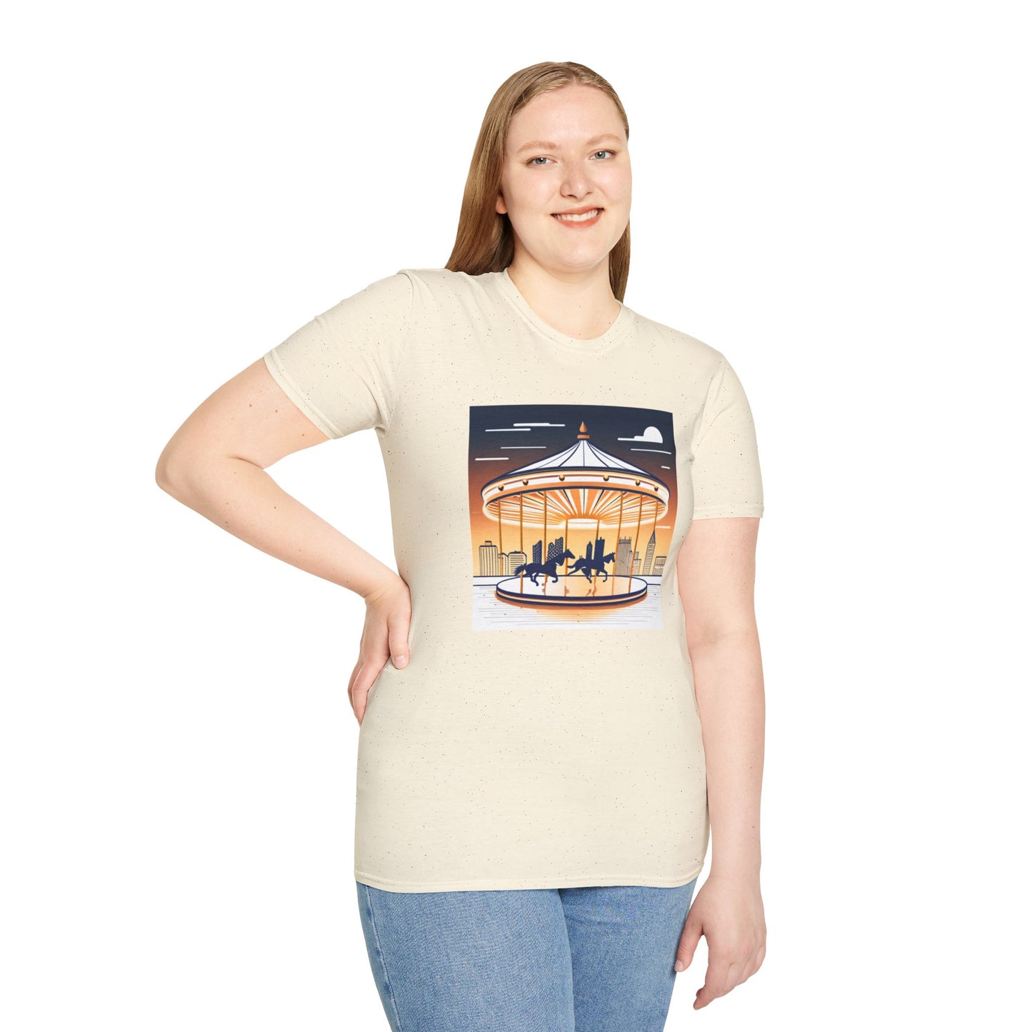 Unisex Softstyle T-Shirt/Carousel 1/Digital Art