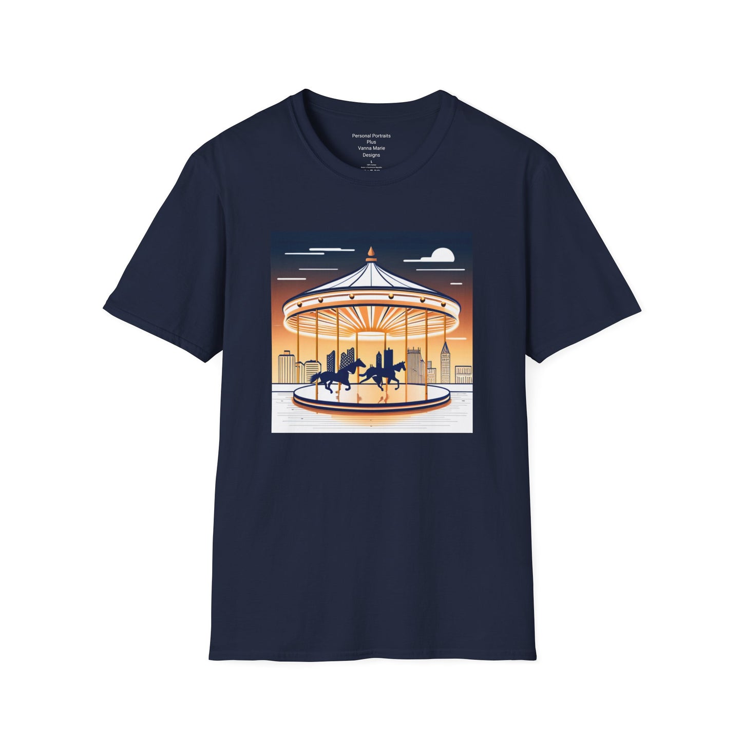 Unisex Softstyle T-Shirt/Carousel 1/Digital Art