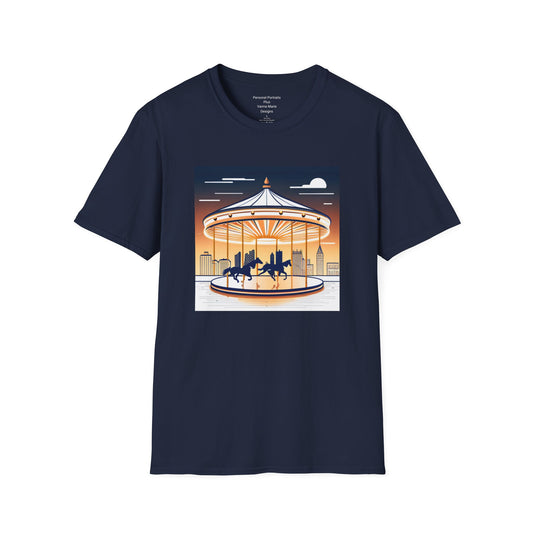 Unisex Softstyle T-Shirt/Carousel 1/Digital Art