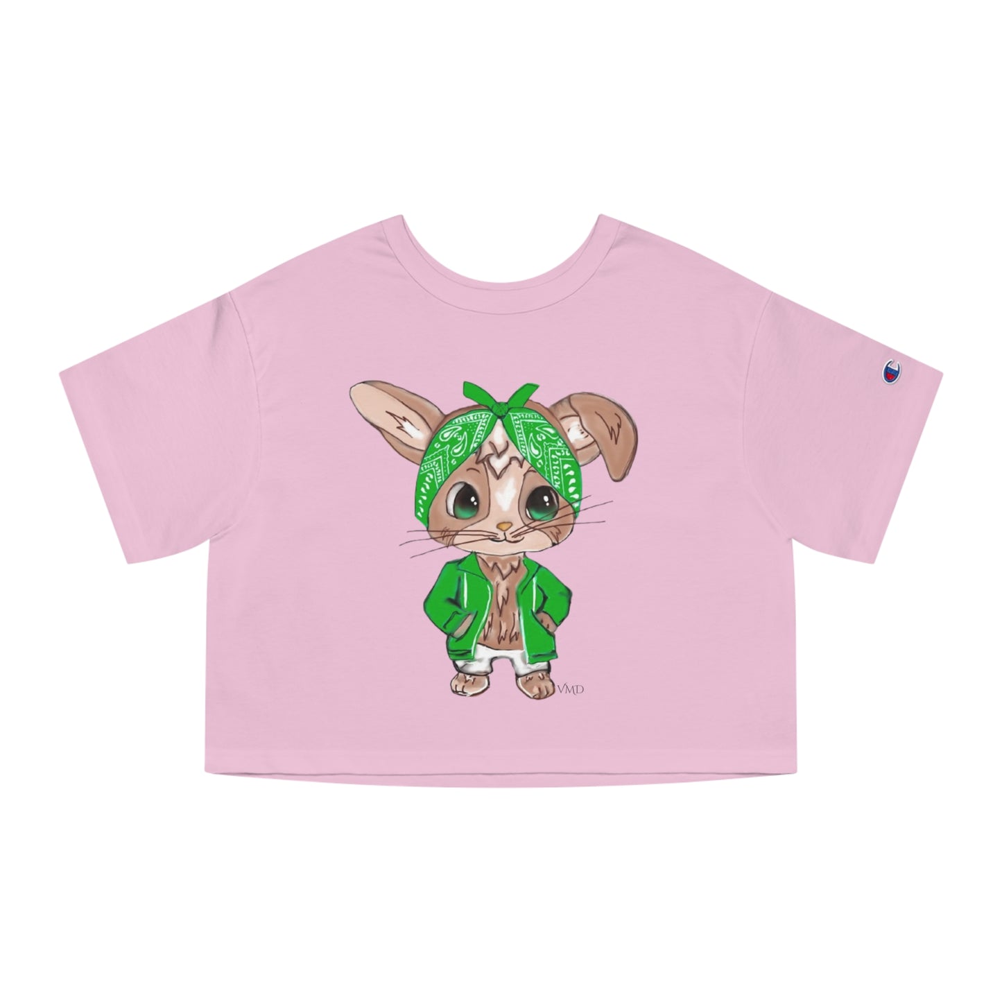 Champion Women's Cropped T-Shirt/Bandana Bunnie/Green