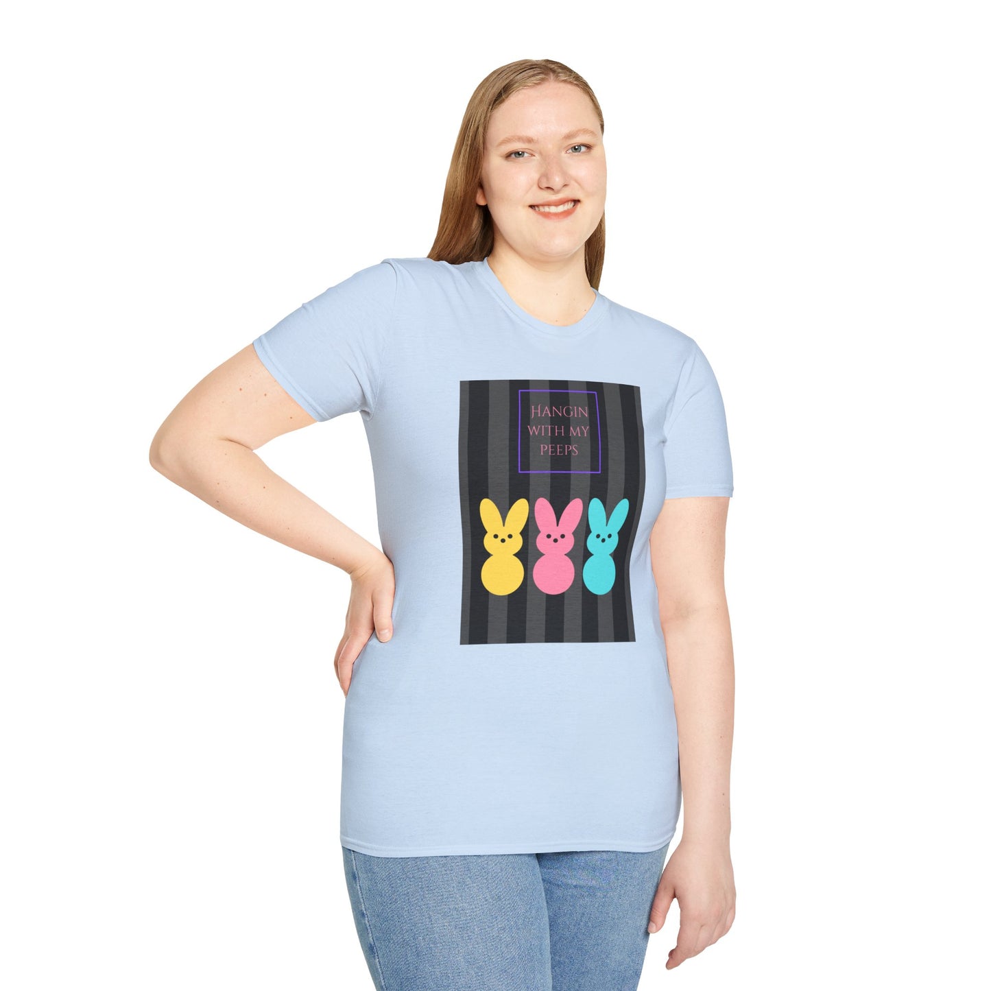 Unisex Softstyle T-Shirt/Easter/Hanging with my Peeps