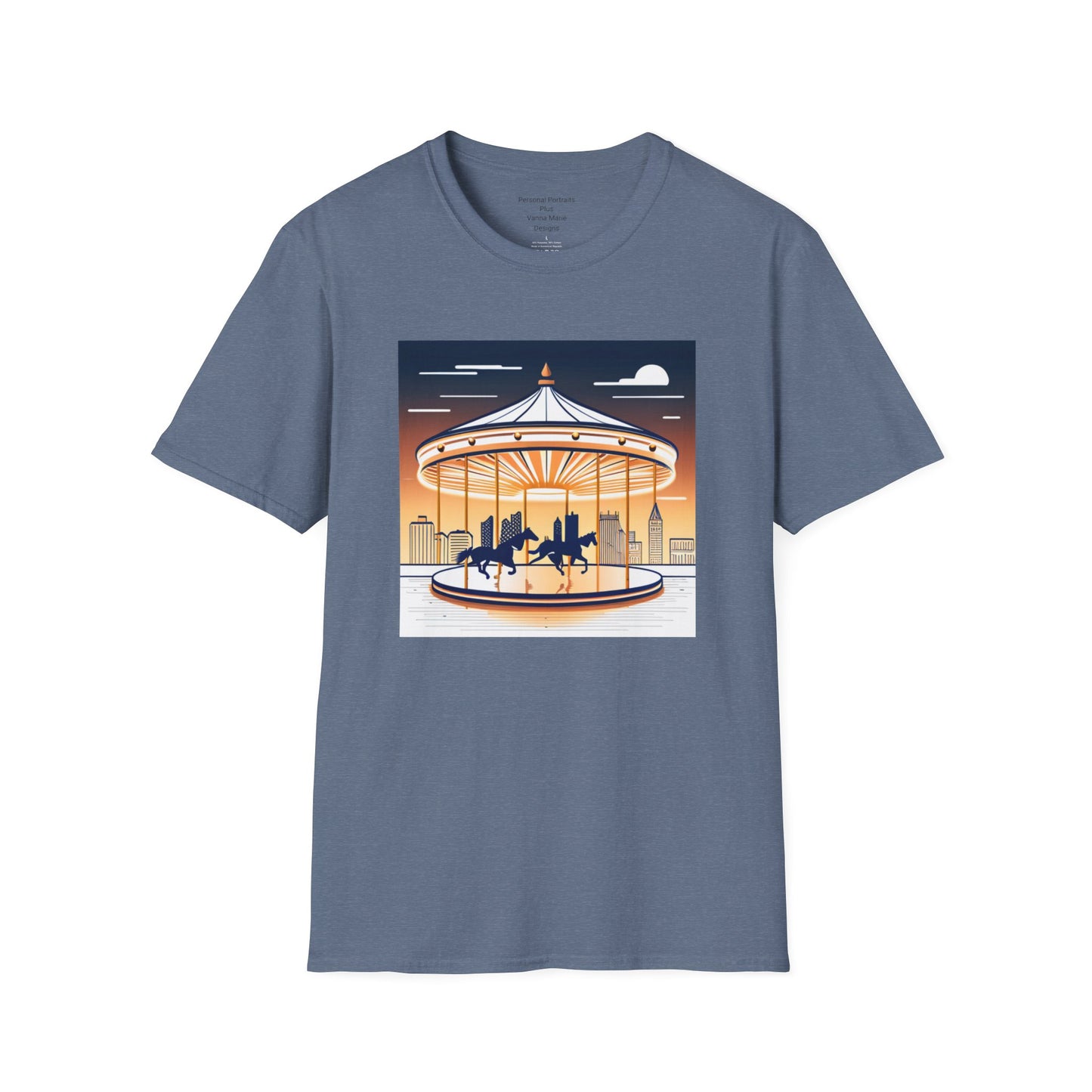 Unisex Softstyle T-Shirt/Carousel 1/Digital Art