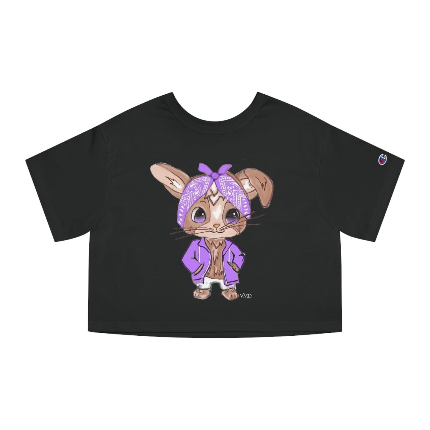 Champion Women's Cropped T-Shirt/Bandana Bunnie/Light Purple