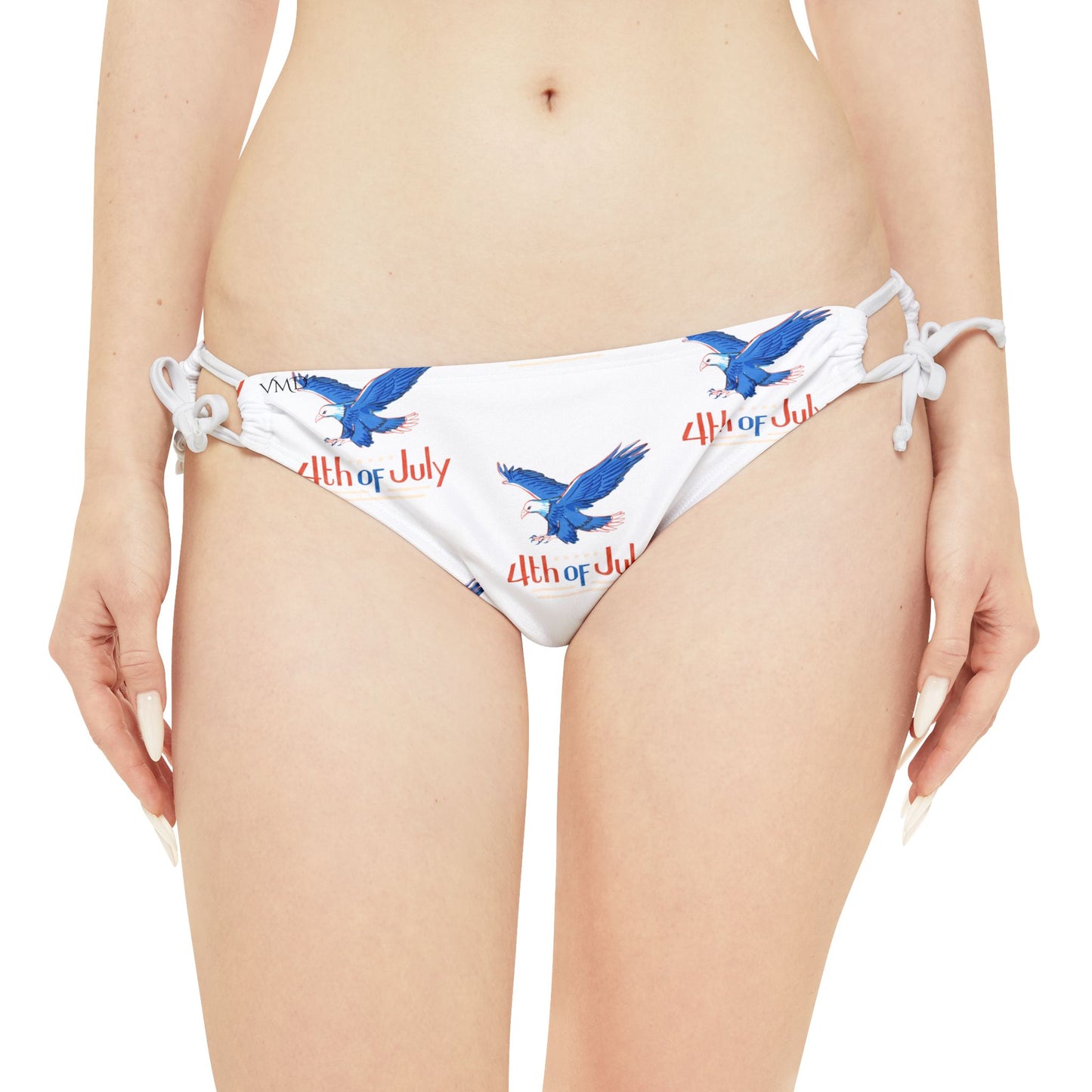 Strappy Bikini Set (AOP)/4th of July/Bald Eagle