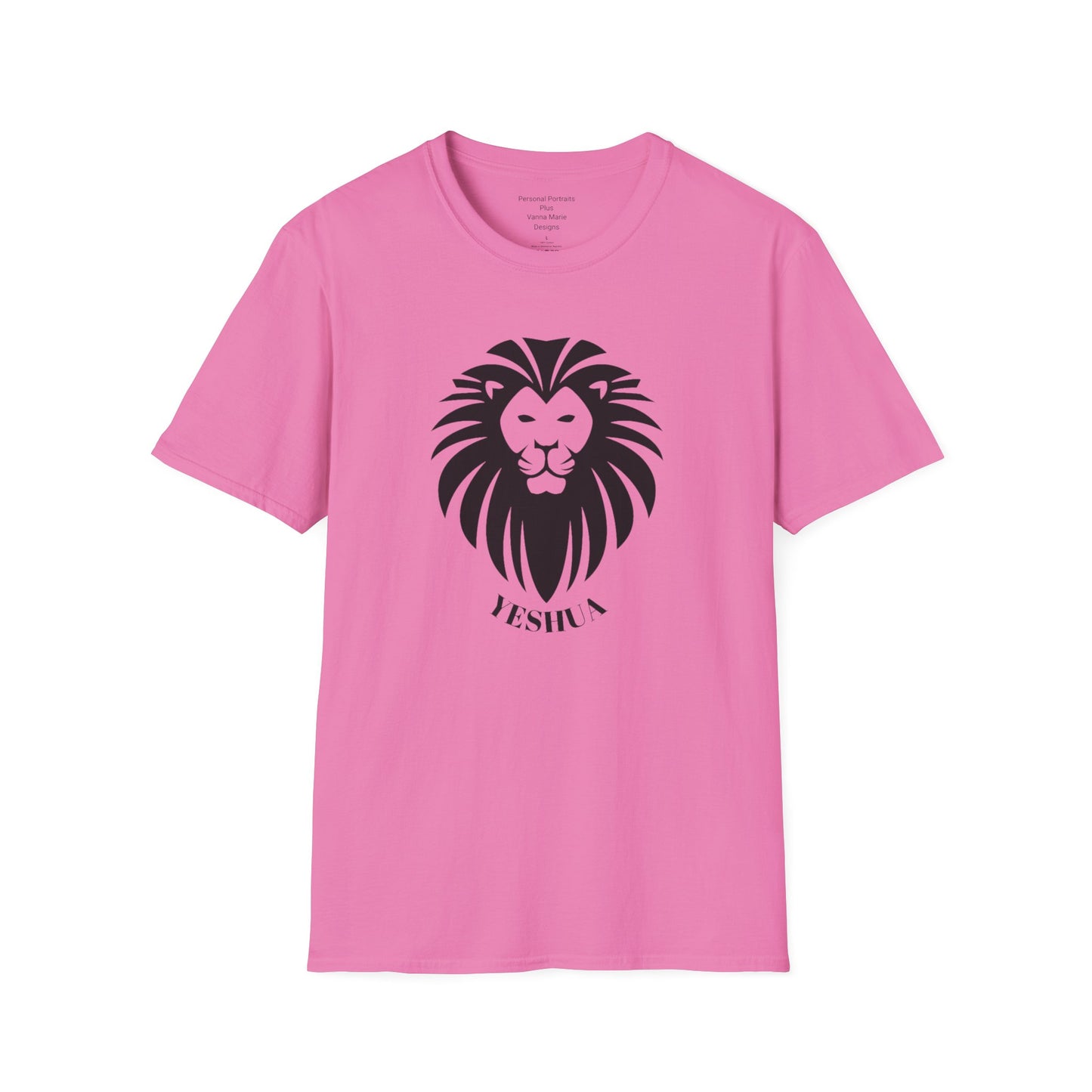 Unisex Softstyle T-Shirt/Yeshua Lion/Black