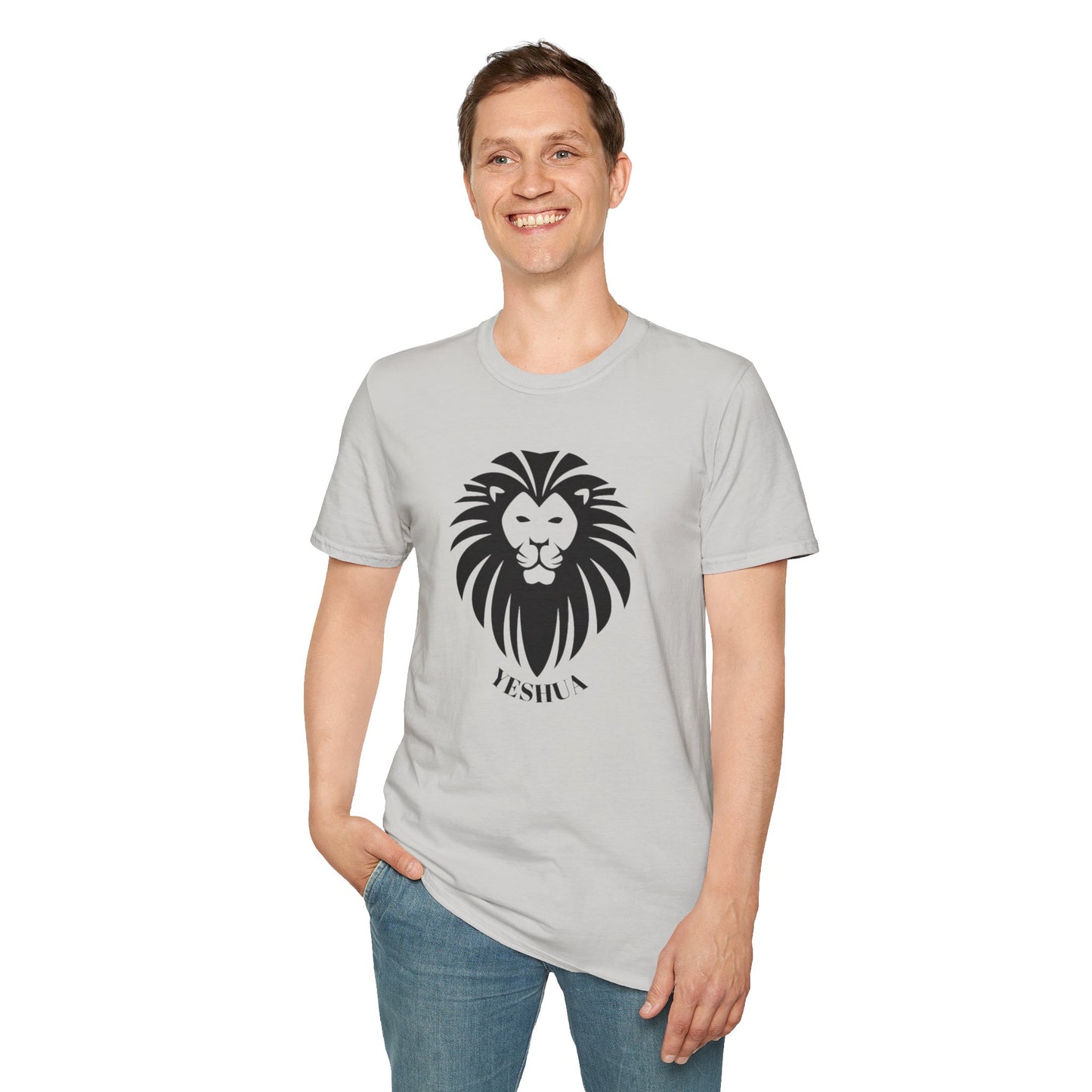 Unisex Softstyle T-Shirt/Yeshua Lion/Black