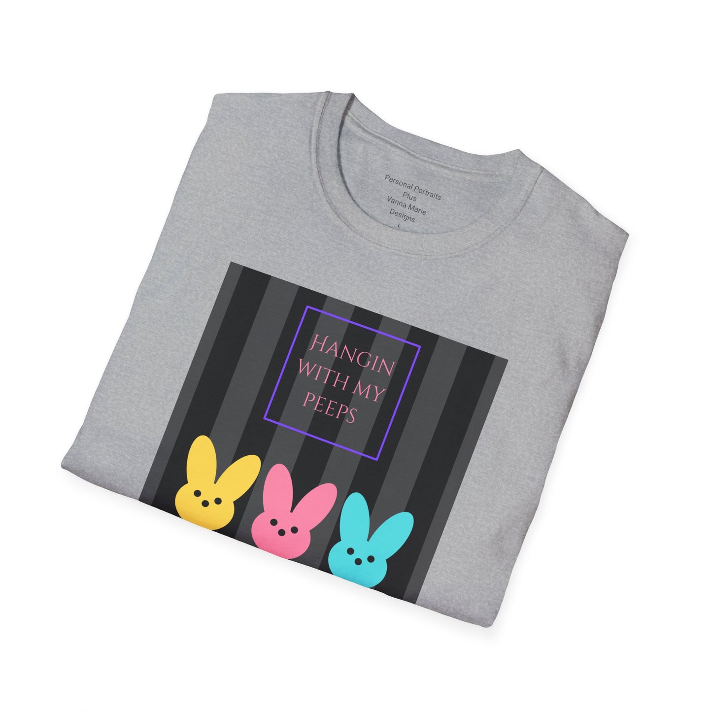 Unisex Softstyle T-Shirt/Easter/Hanging with my Peeps