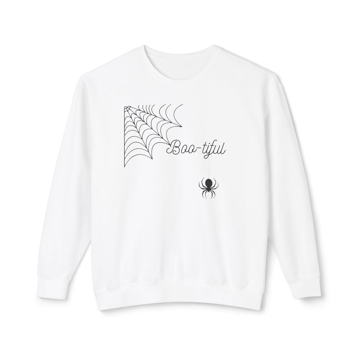 Unisex Lightweight Crewneck Sweatshirt/Boo-tiful Spider