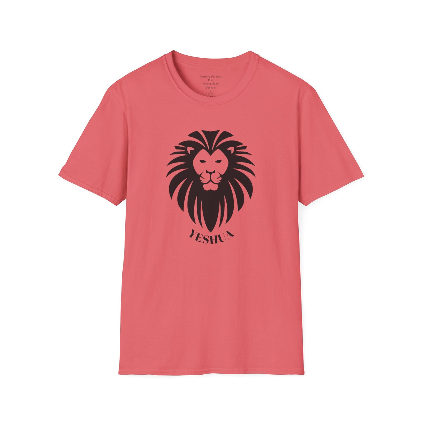 Unisex Softstyle T-Shirt/Yeshua Lion/Black