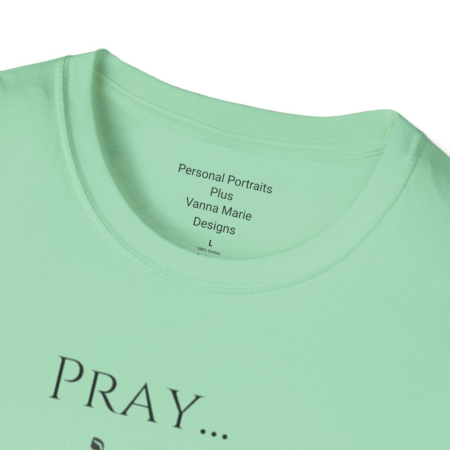 Unisex Softstyle T-Shirt/ Pray It heals/ Skeleton Hands