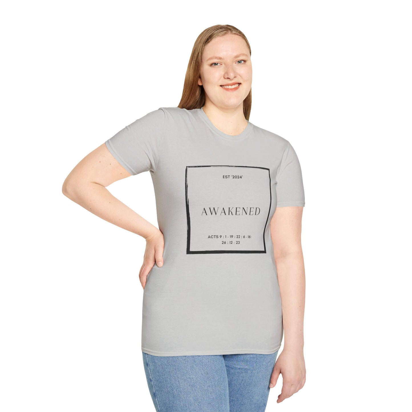 Unisex Softstyle T-Shirt/Awakened/Christian Art