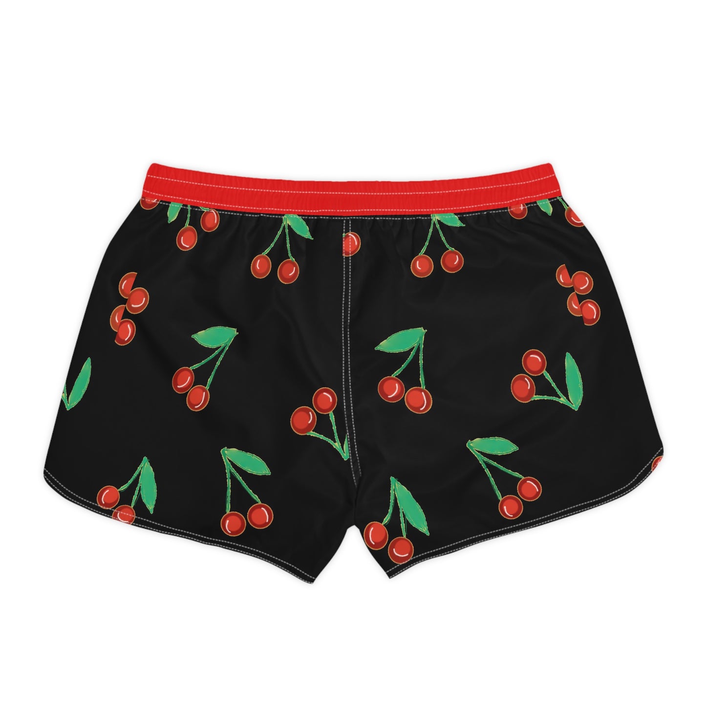 Women's Casual Shorts (AOP)/Cherries/Red