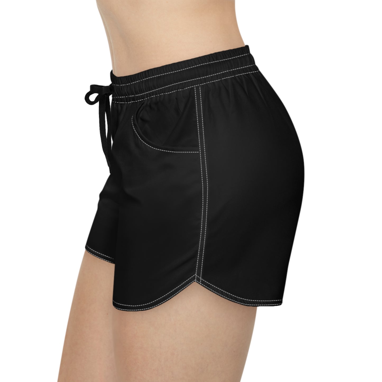 Women's Casual Shorts (AOP)/Solid Black