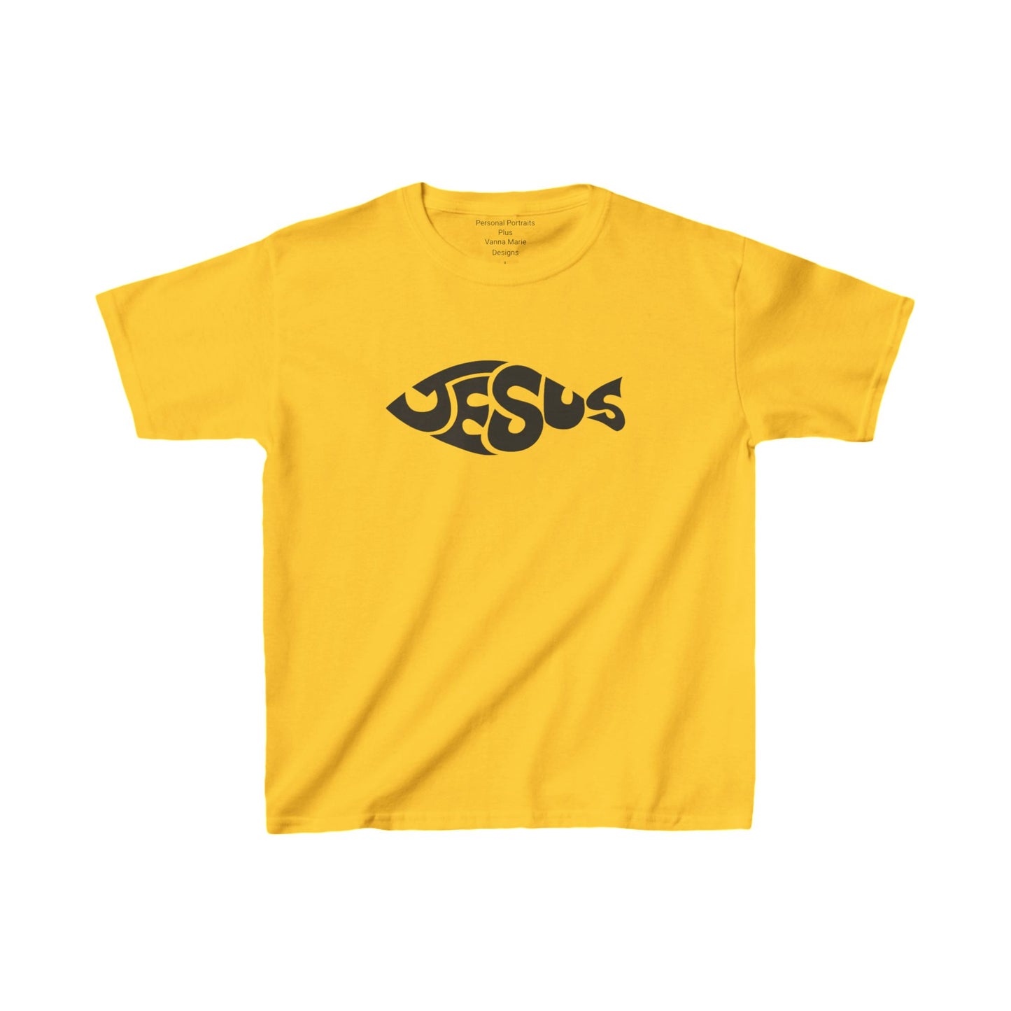 Kids Heavy Cotton™ Tee/Jesus Fish