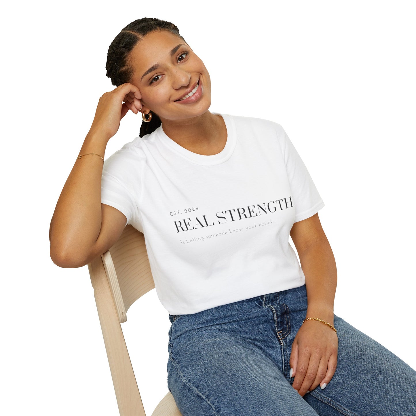 Unisex Softstyle T-Shirt/ Real strength/ Mental awareness