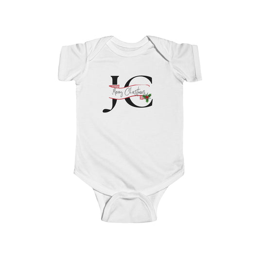 Infant Fine Jersey Bodysuit/ JC/ Merry Christmas