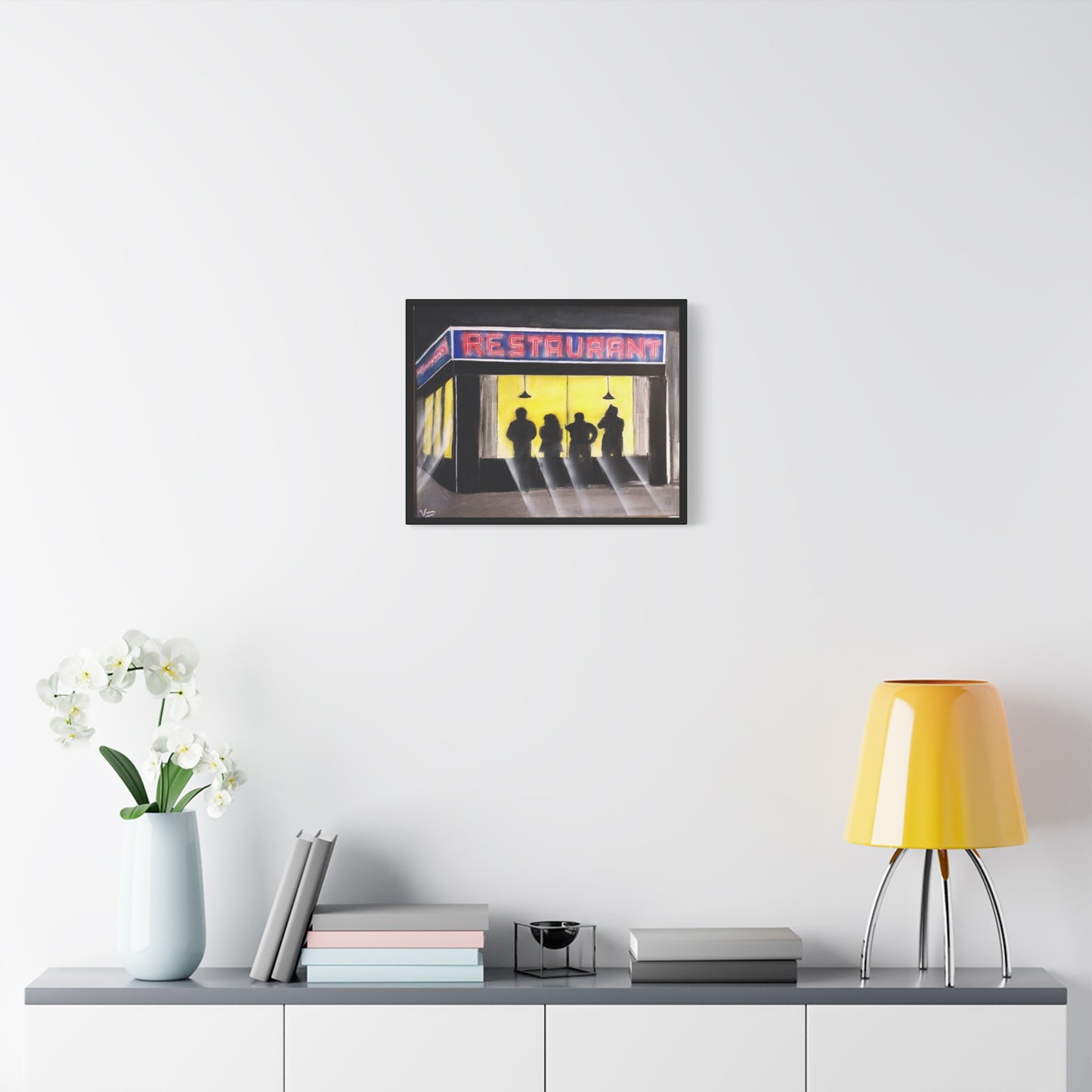 Matte Canvas, Stretched, 1.25" /Acrylic Painted Print/ 90s Sitcom