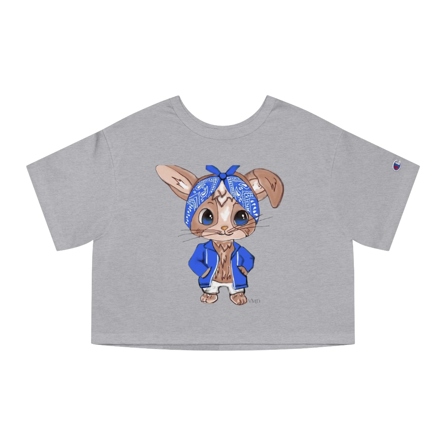 Champion Women's Cropped T-Shirt/Bandana Bunnie/Blue