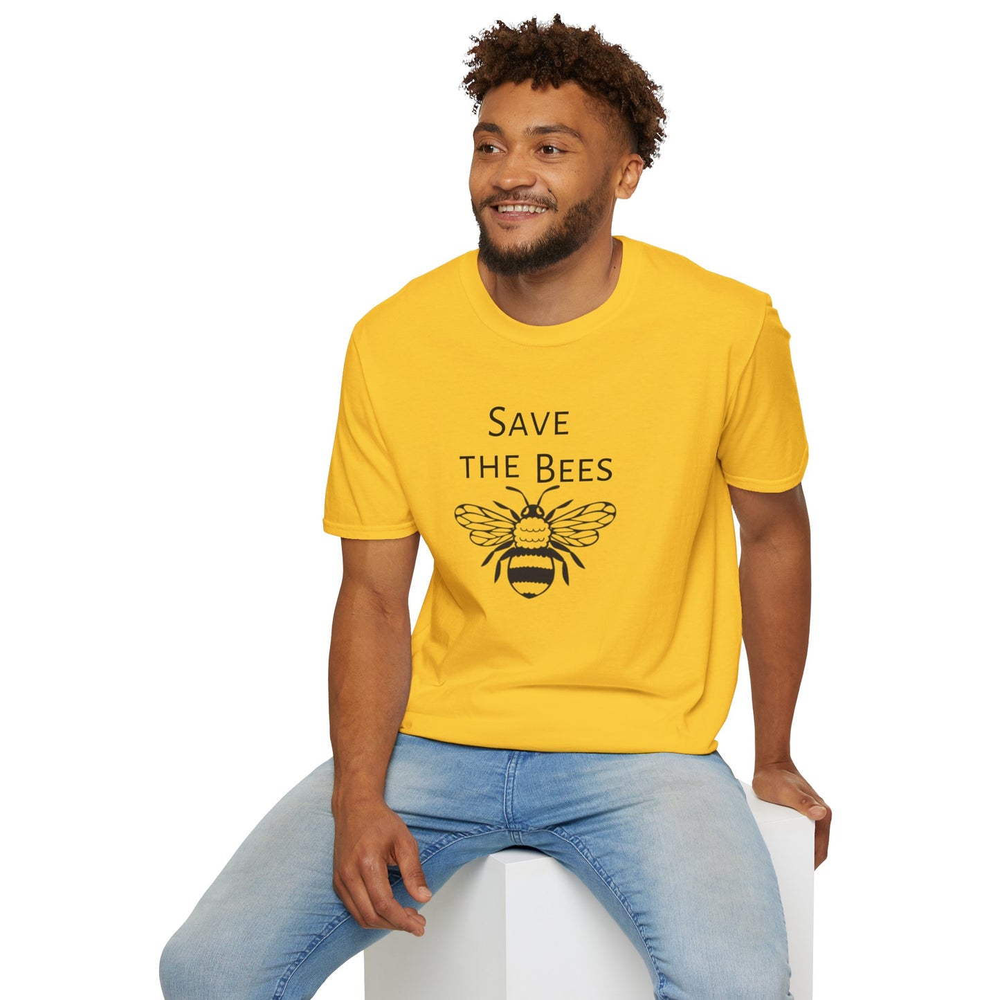 Unisex Softstyle T-Shirt/Save the Bees/With every Save the bees t- shirt purchased 10% of sales goes to bee organization's