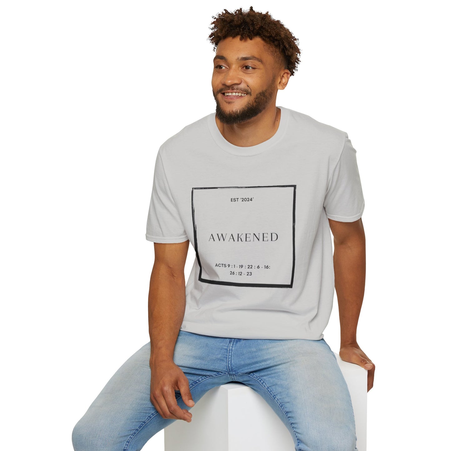 Unisex Softstyle T-Shirt/Awakened/Christian Art