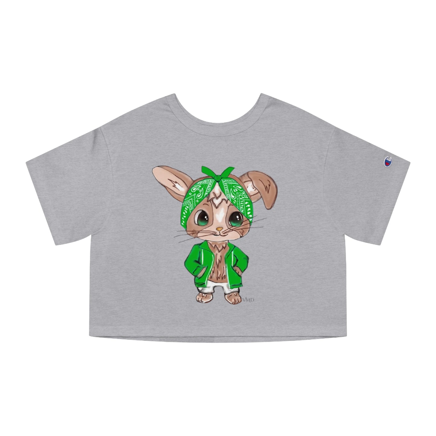 Champion Women's Cropped T-Shirt/Bandana Bunnie/Green