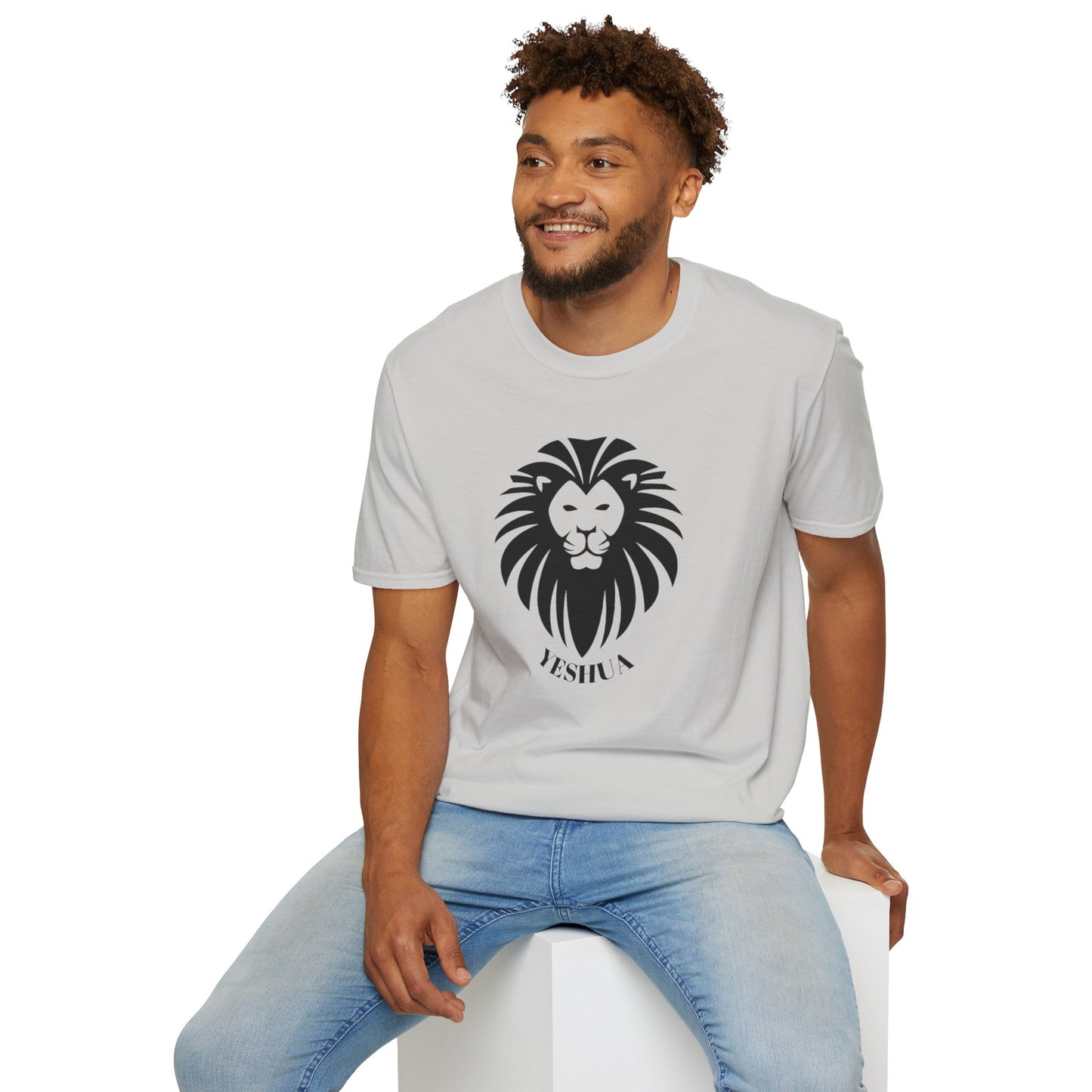 Unisex Softstyle T-Shirt/Yeshua Lion/Black