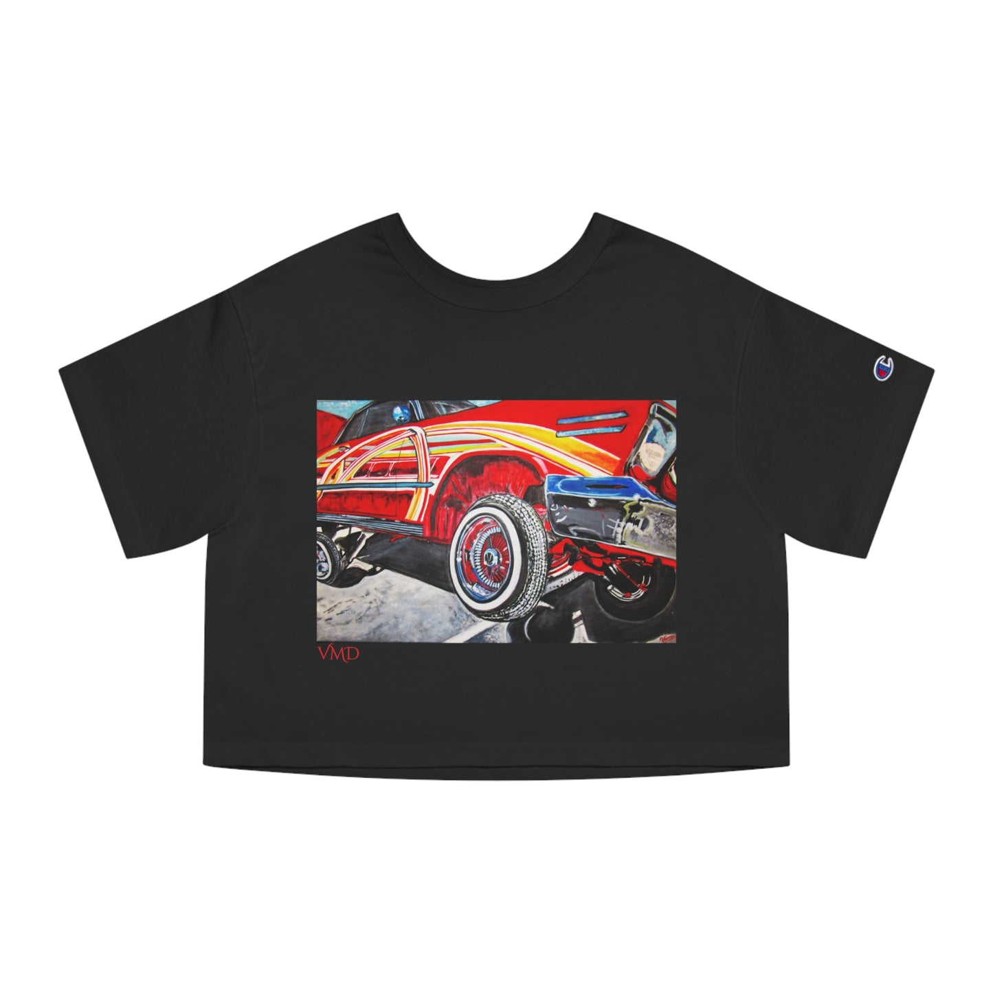 Champion Women's Cropped T-Shirt/LowRider/Red/Yellow