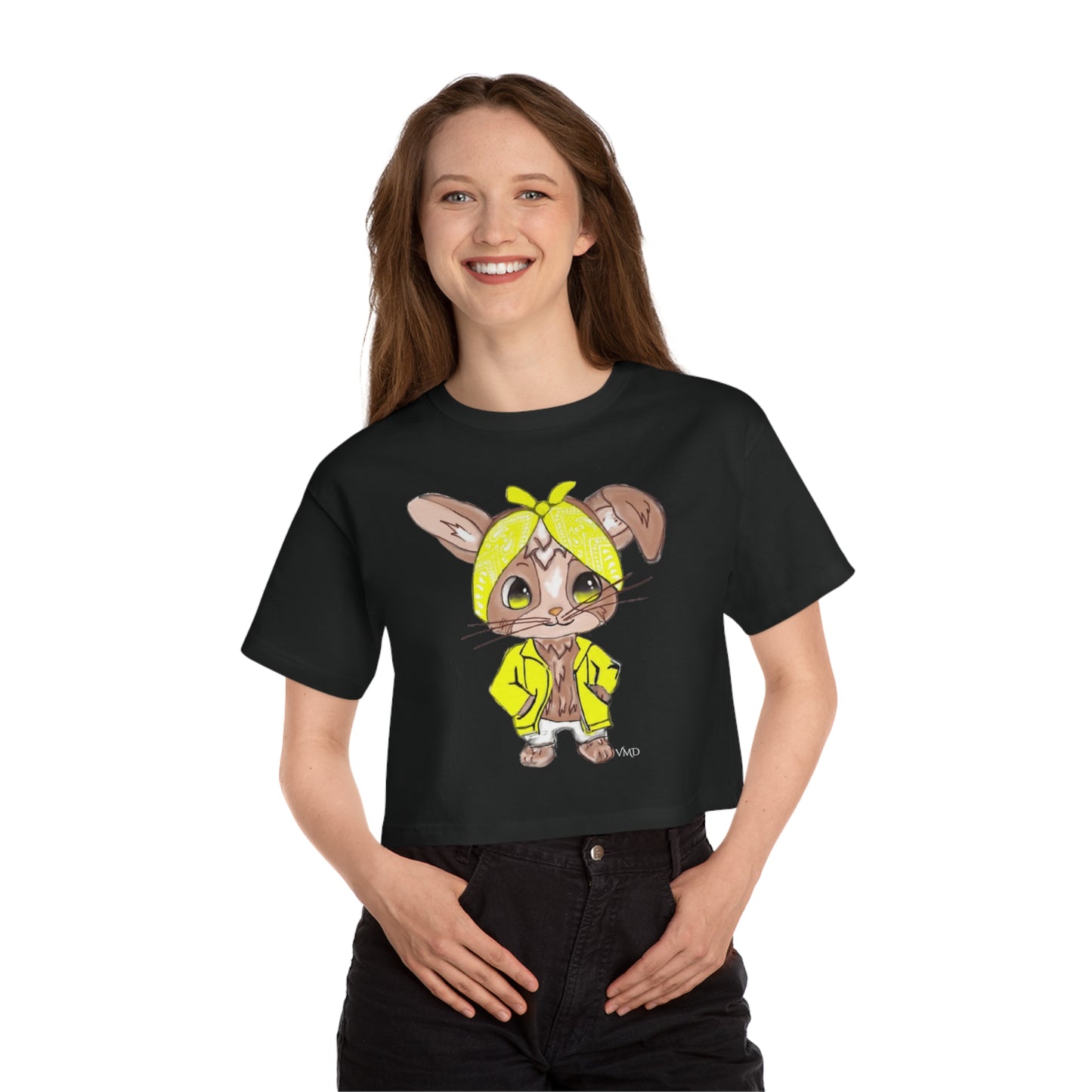 Champion Women's Cropped T-Shirt/Bandana Bunnie/Yellow