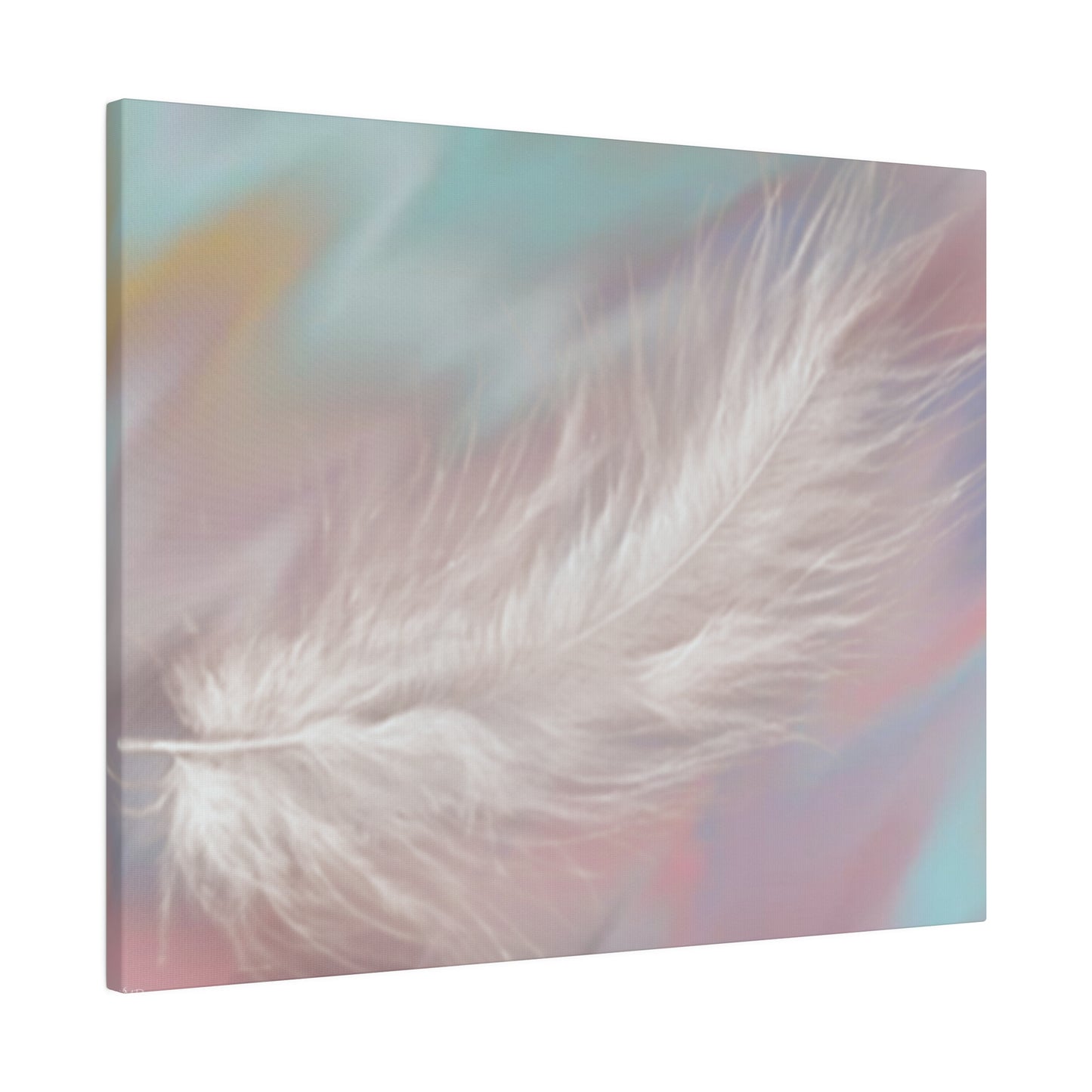 Digital Portrait Print, 0.75"/Feather/Pastel BG