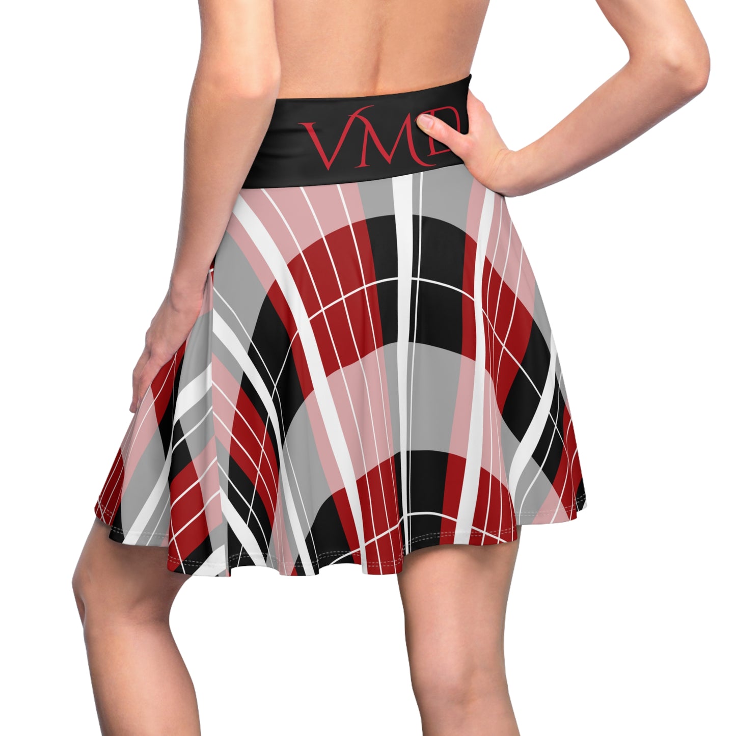 Women's Skirt (AOP)/Maroon Red Plaid