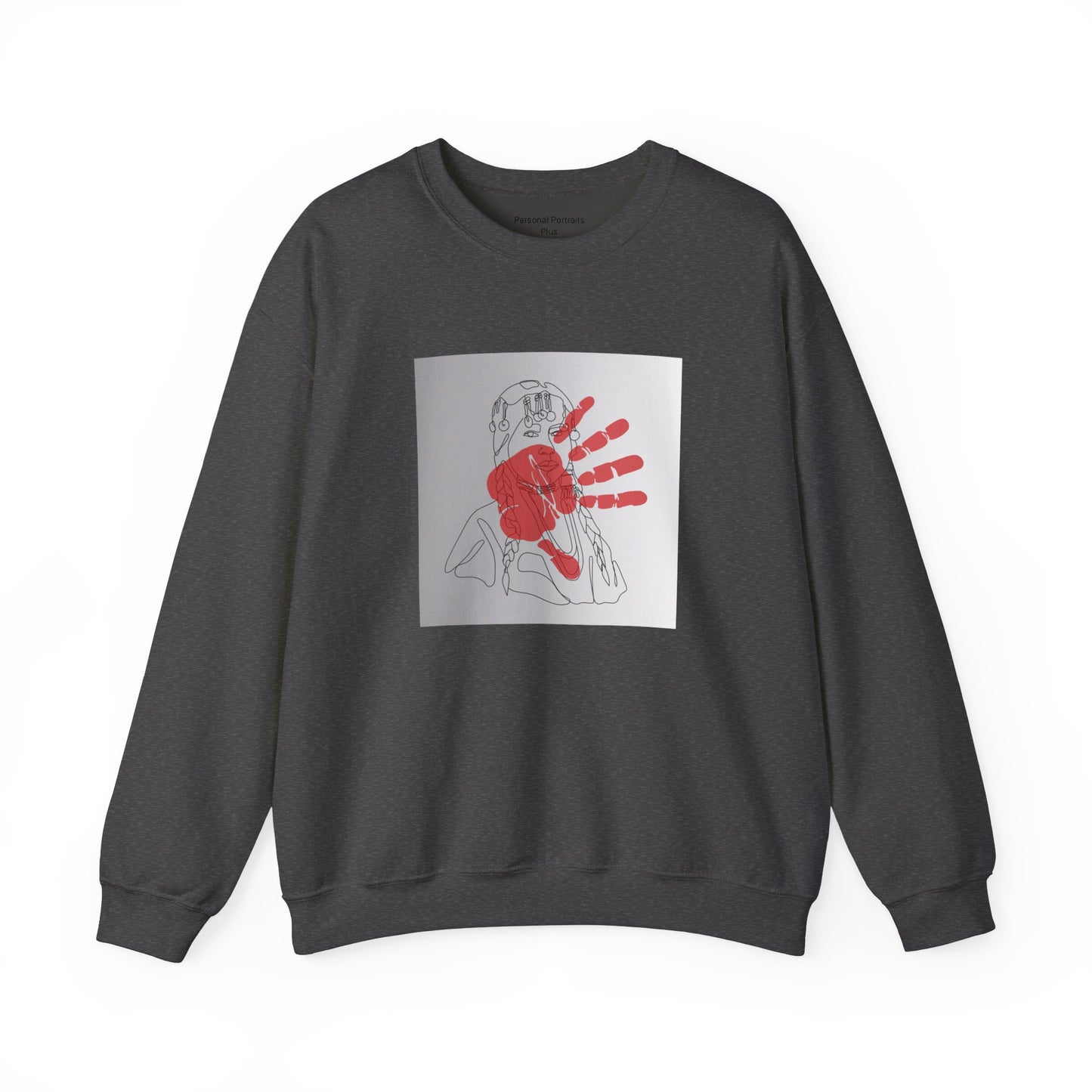 Unisex Heavy Blend™ Crewneck Sweatshirt/Native American/Hand Print/ Spreading Awareness for Indigenous Women