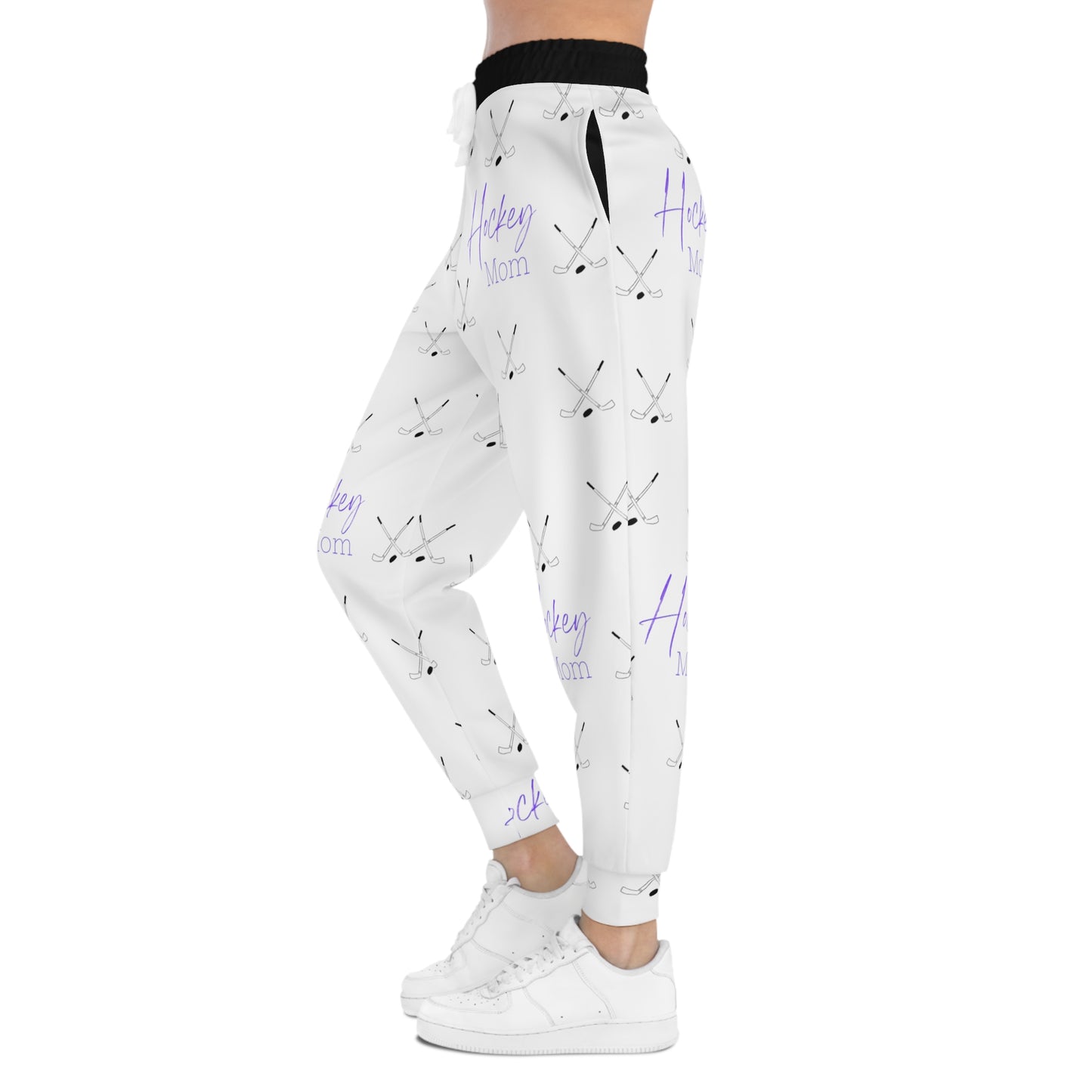 Athletic Joggers (AOP)/Hockey Mom/Purple