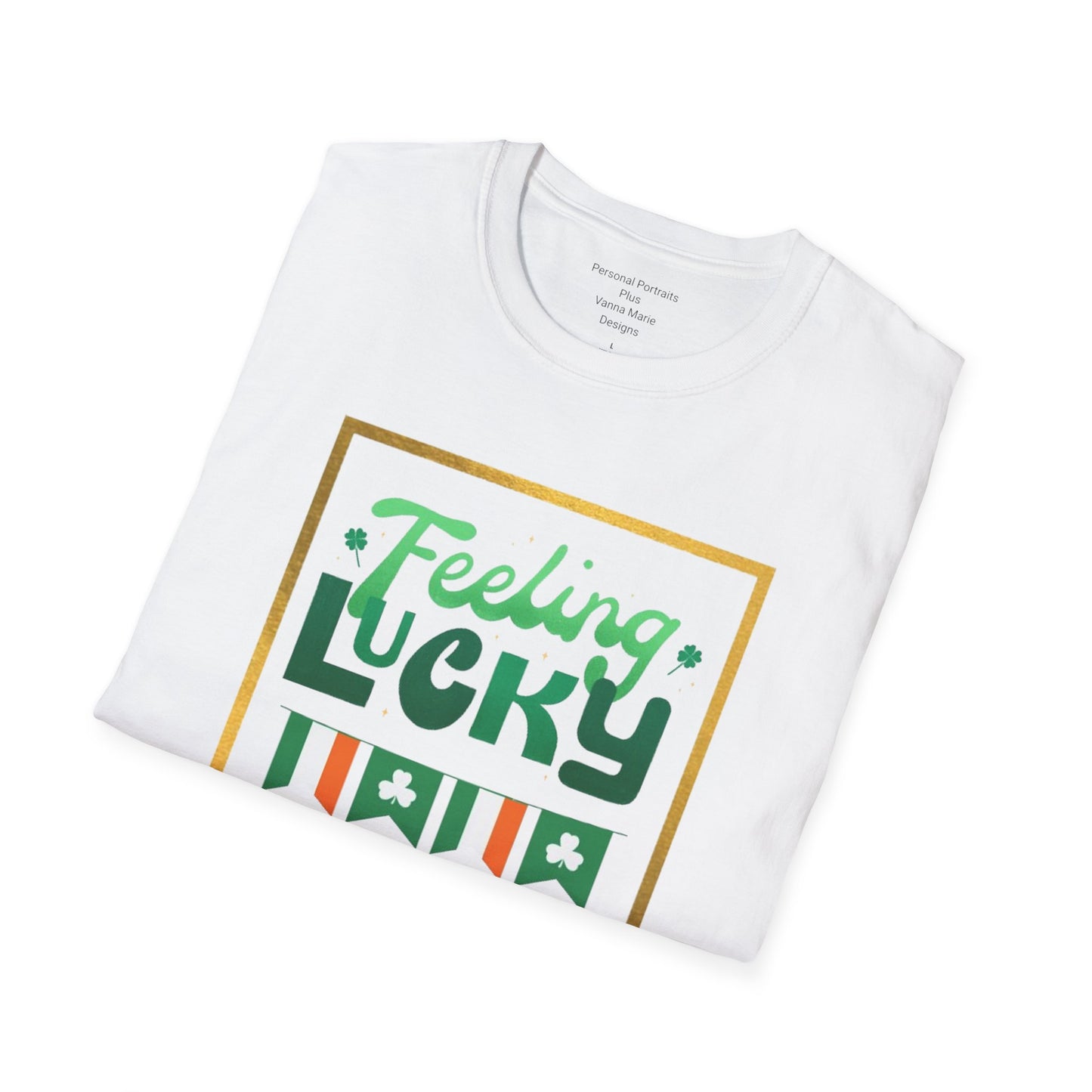 Unisex Softstyle T-Shirt/Feeling Lucky/Irish flags