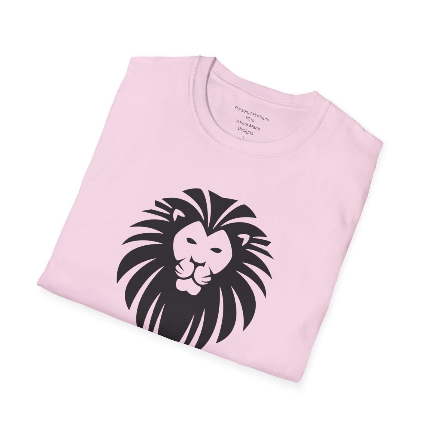 Unisex Softstyle T-Shirt/Yeshua Lion/Black