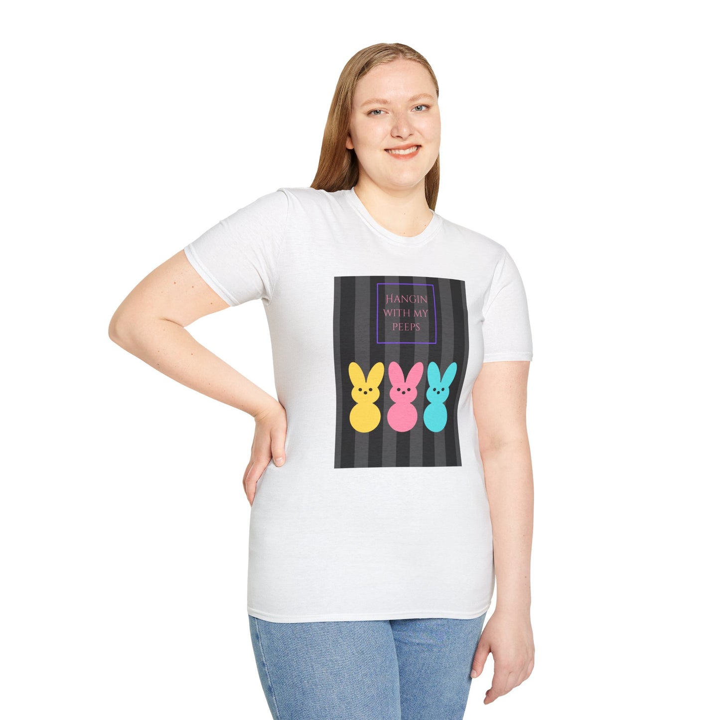 Unisex Softstyle T-Shirt/Easter/Hanging with my Peeps