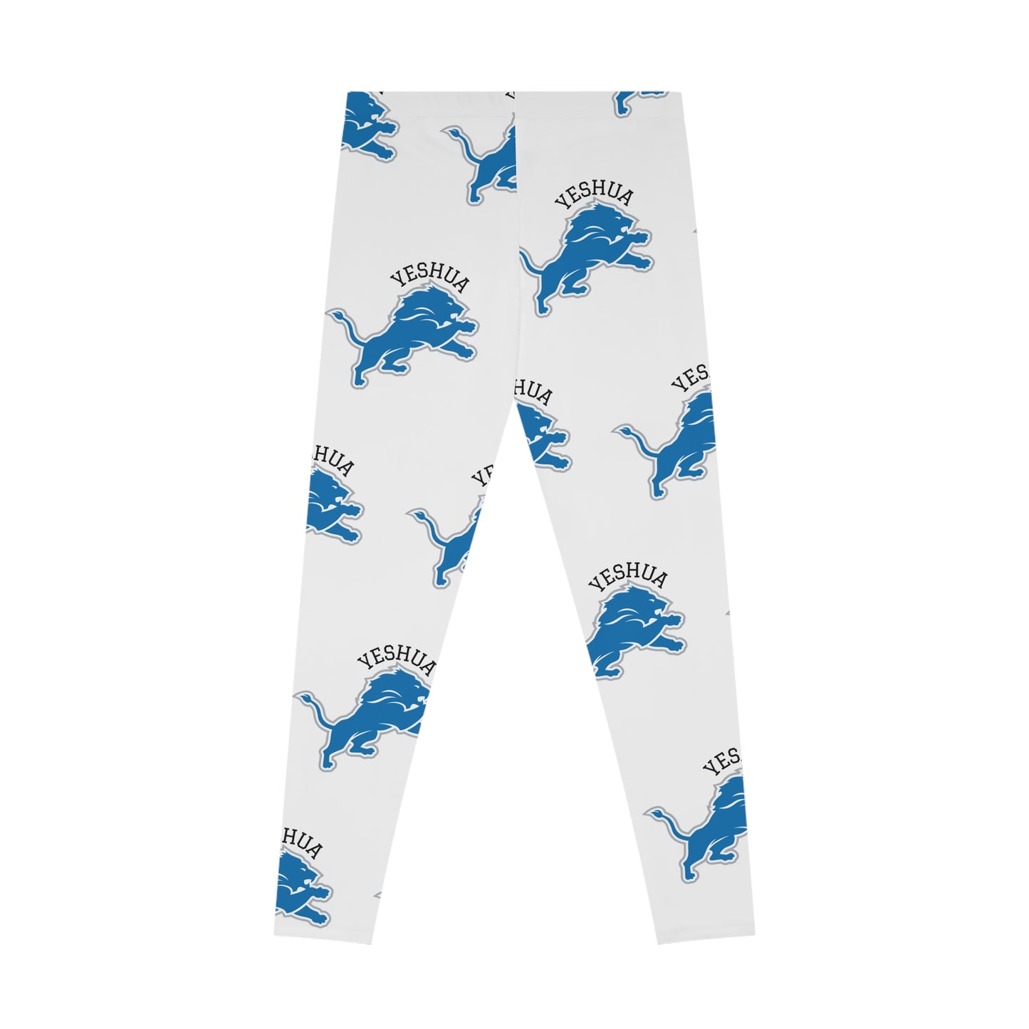 Woman's Stretchy Leggings (AOP)/Yeshua/Blue/White/Lion