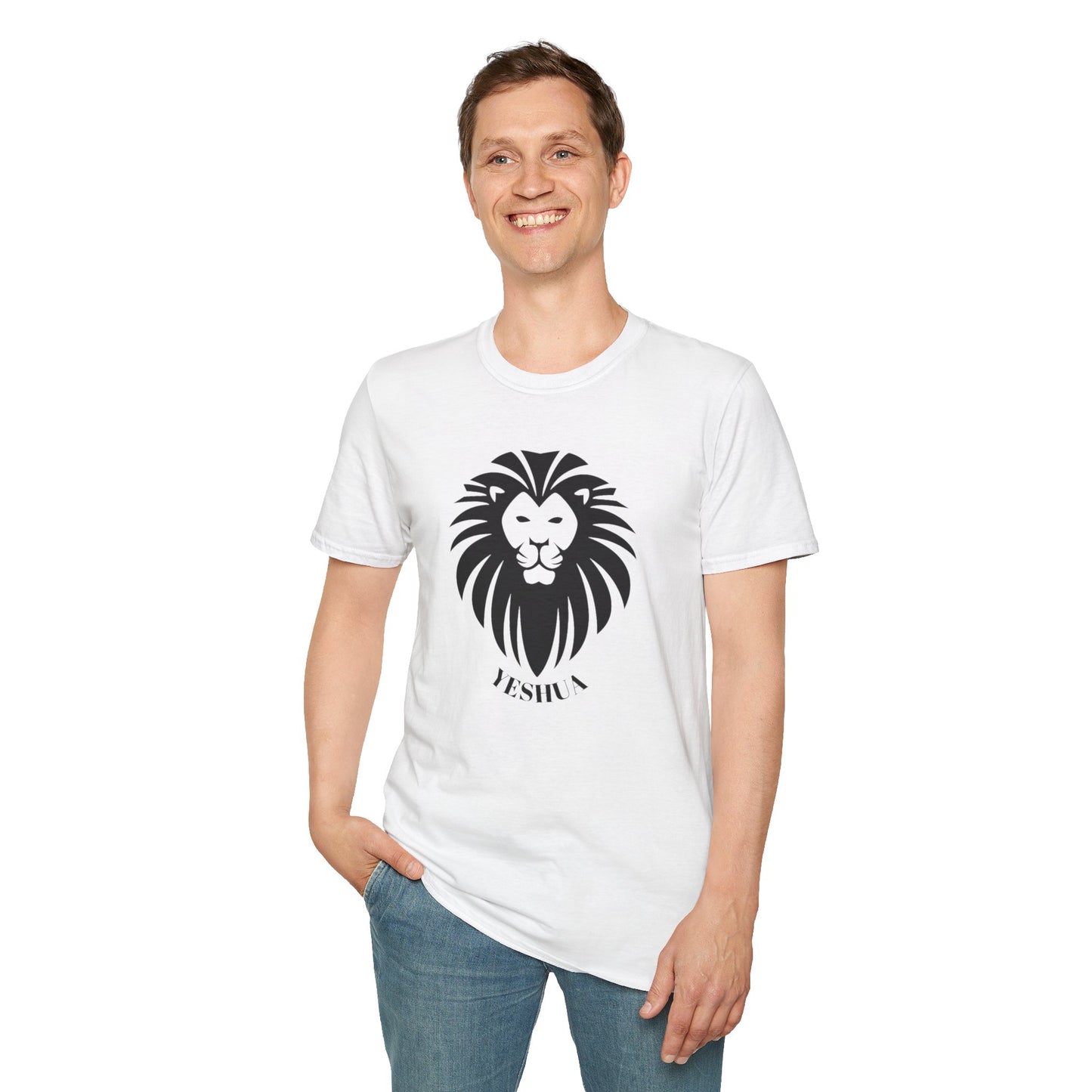 Unisex Softstyle T-Shirt/Yeshua Lion/Black