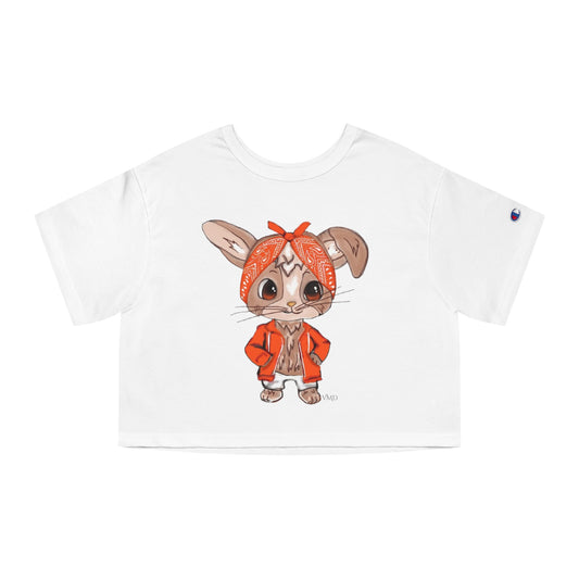 Champion Women's Cropped T-Shirt/Bandana Bunnie/Orange