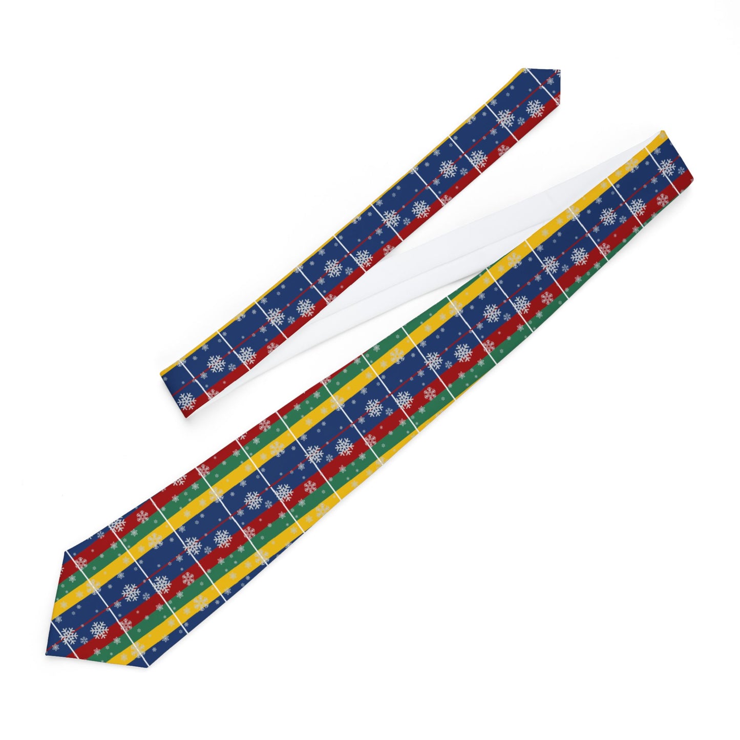 Men's Necktie/Holiday/Blue /Red /Green/ Yellow/ Plaid/ White Snowflakes