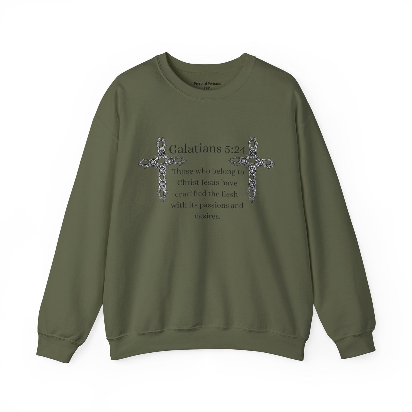 Unisex Heavy Blend™ Crewneck Sweatshirt/Galatians 5:24