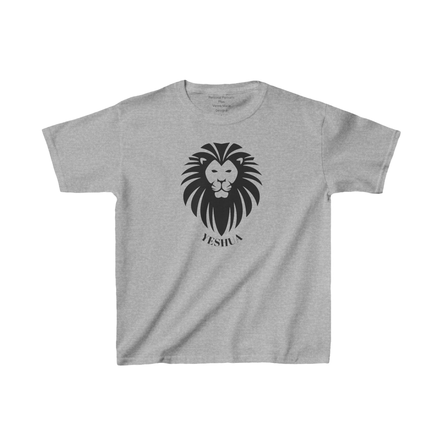 Kids Heavy Cotton™ Tee/Yeshua Lion/Black