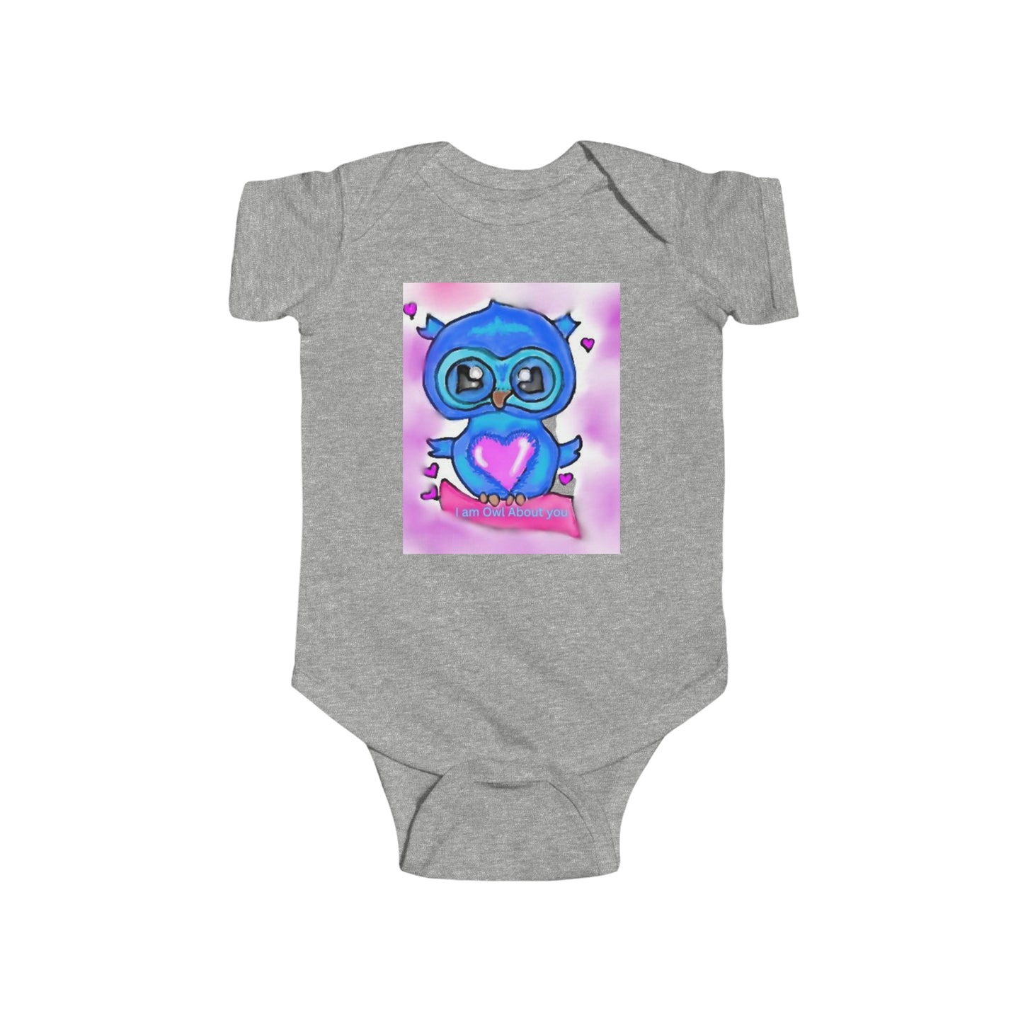 Infant Fine Jersey Bodysuit/I am Owl about you/Valentines Day