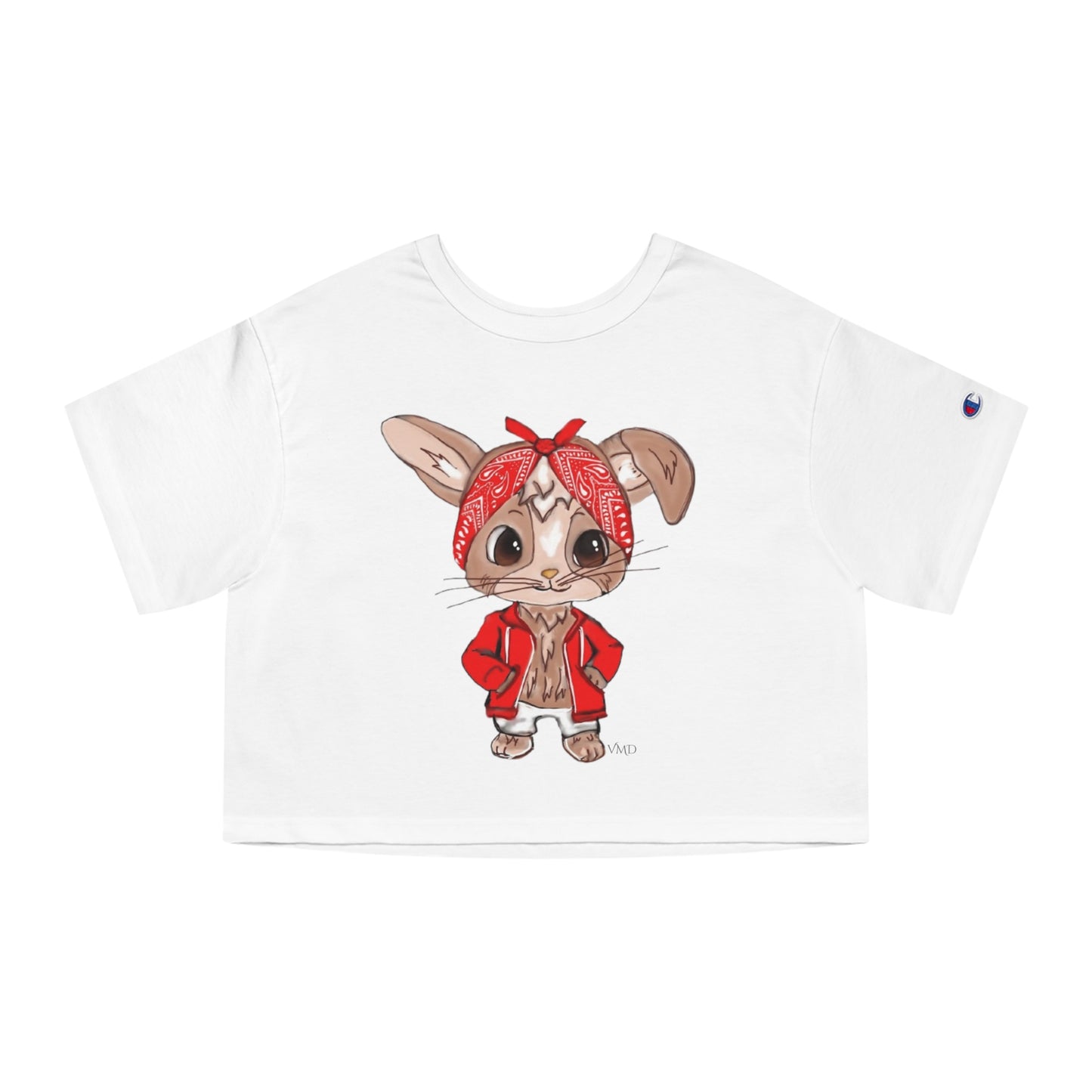 Champion Women's Cropped T-Shirt/Bandana Bunnie/Red