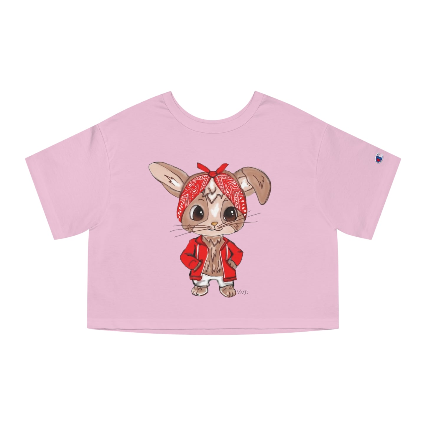 Champion Women's Cropped T-Shirt/Bandana Bunnie/Red