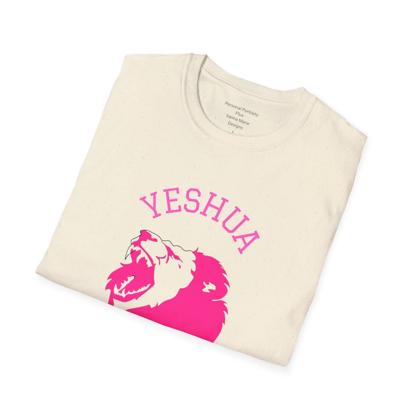 Unisex Softstyle T-Shirt/Yeshua/Pink/Lion