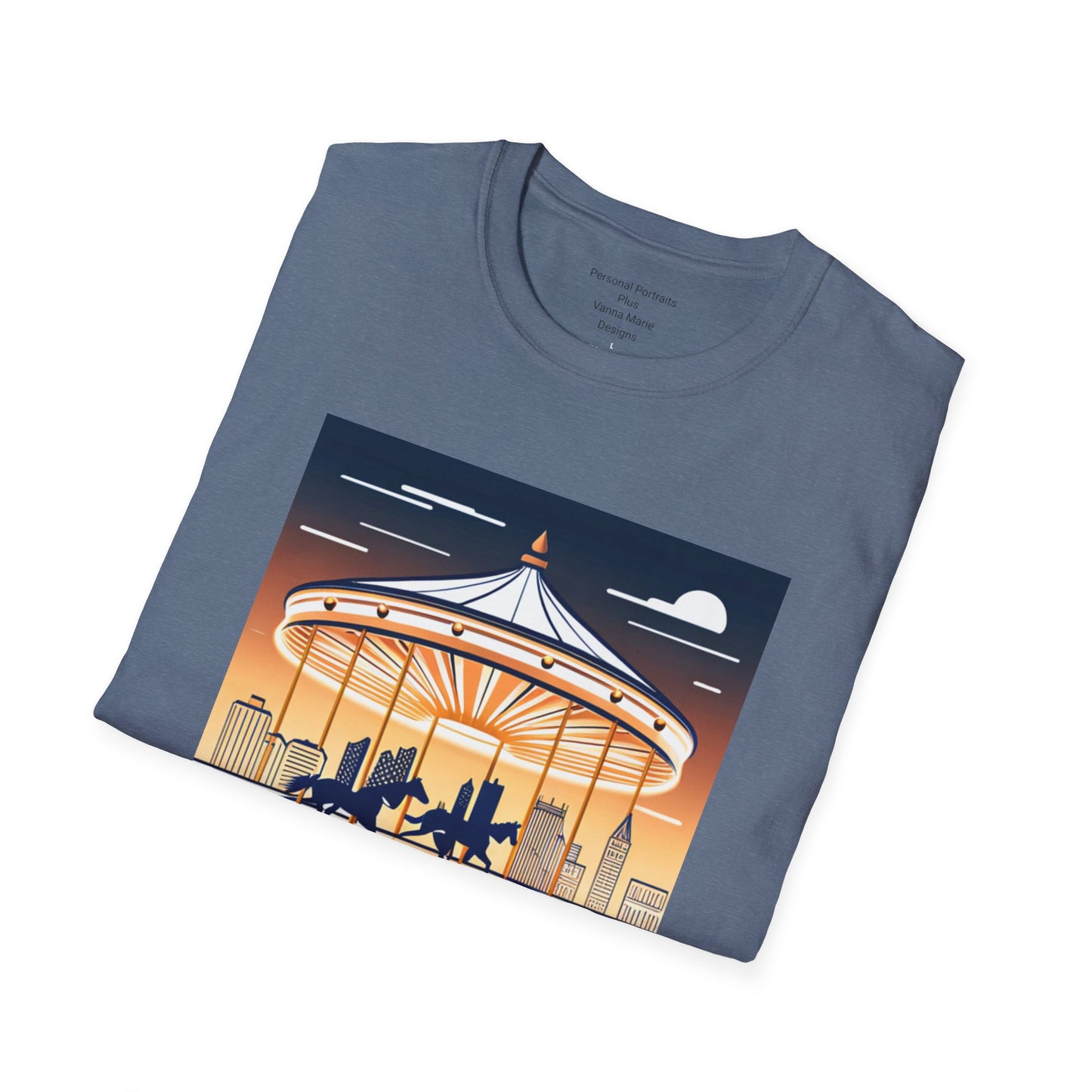 Unisex Softstyle T-Shirt/Carousel 1/Digital Art