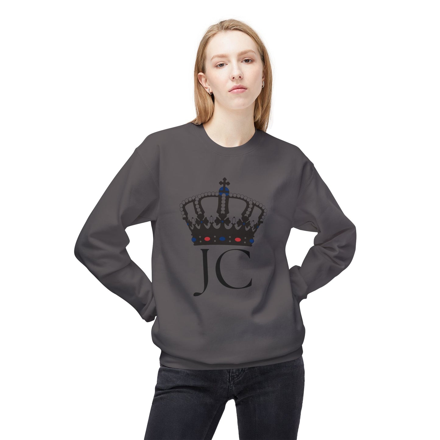 Unisex Midweight Softstyle Fleece Crewneck Sweatshirt /JC/Crown