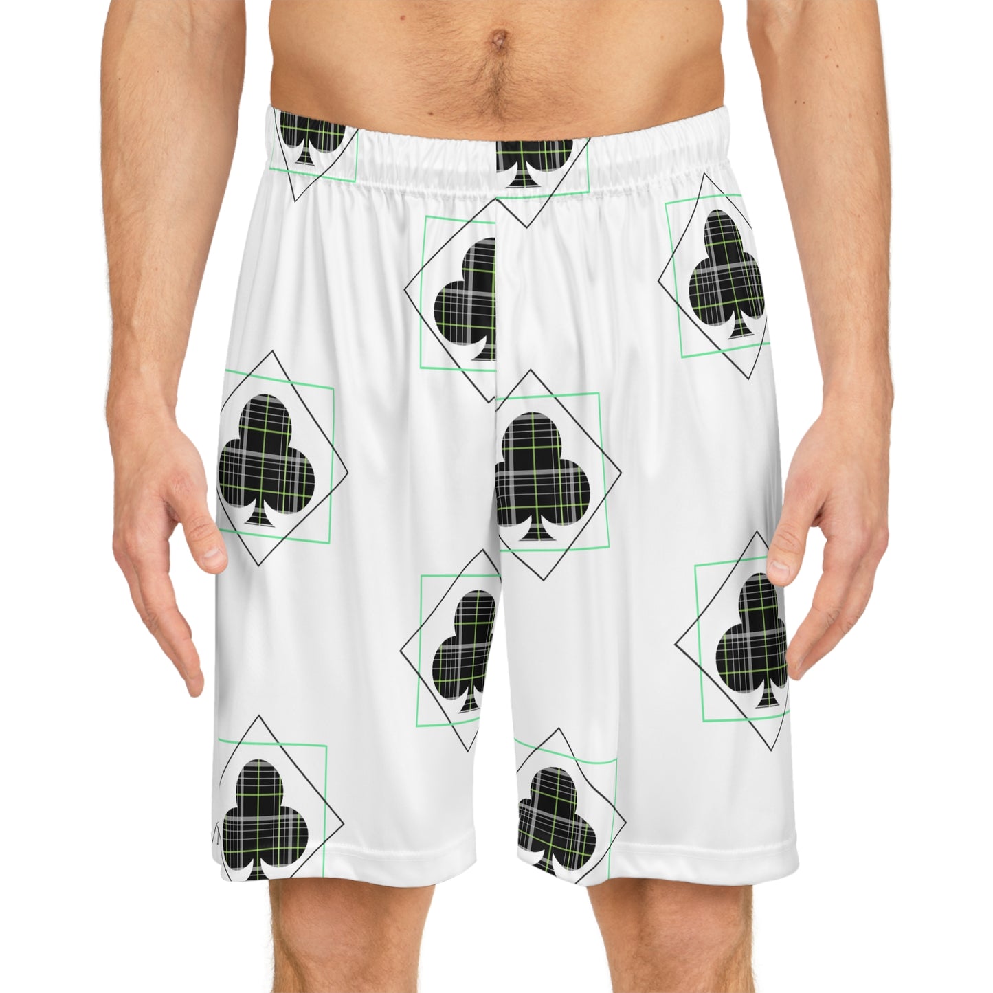 Men's Basketball Shorts (AOP)/Clovers