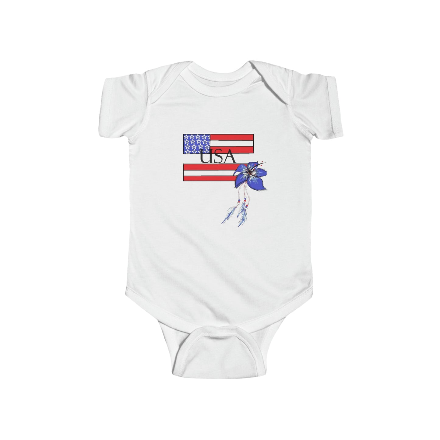 Infant Fine Jersey Bodysuit/USA