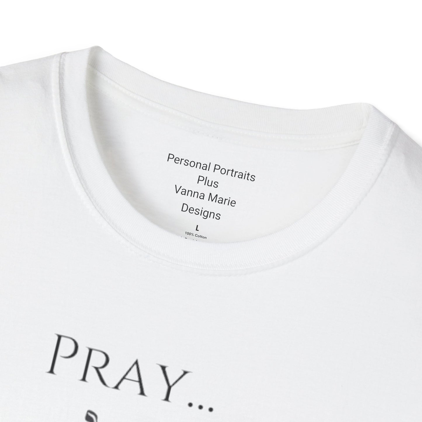 Unisex Softstyle T-Shirt/ Pray It heals/ Skeleton Hands